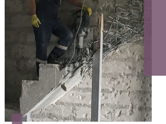 Демонтаж металлических и бетонных лестниц в Боровичах