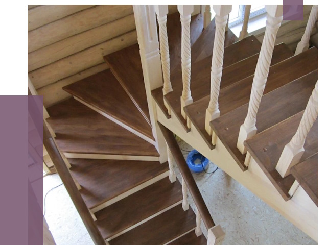 Реставрация деревянных лестниц в Боровичах от 4378 руб.