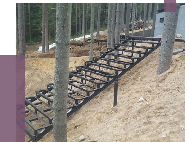 Монтаж металлических лестниц в Боровичах от 13810 руб. 