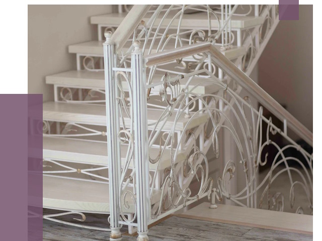 Изготовление кованых лестниц на заказ в Боровичах от 88596 руб. | ПРОЛЁТ-Брв