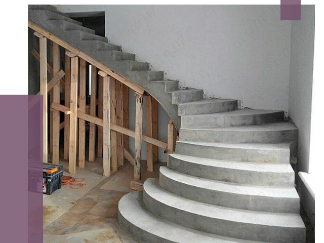 Изготовление бетонных лестниц под ключ в Боровичах от 20325 руб. | ПРОЛЁТ-Брв