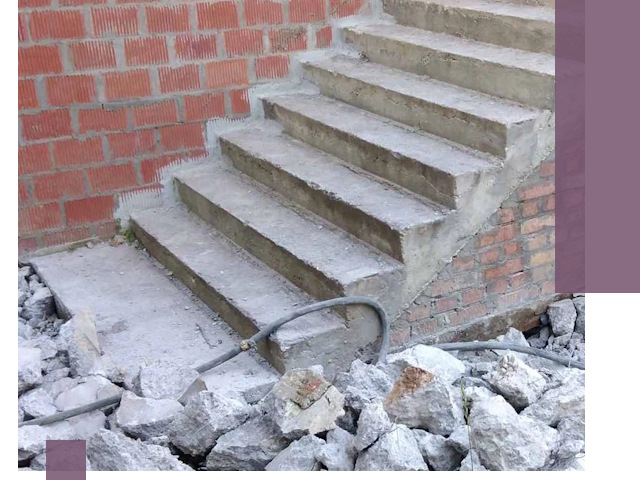 Демонтаж бетонных лестниц в Боровичах: быстро и безопасно