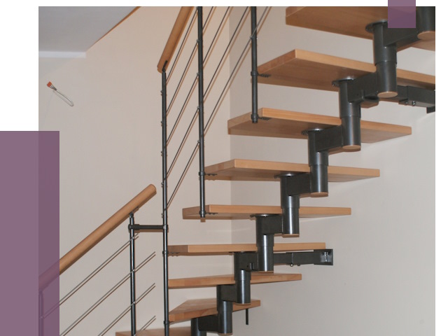 Изготовление модульных лестниц в Боровичах от 11726 руб. 