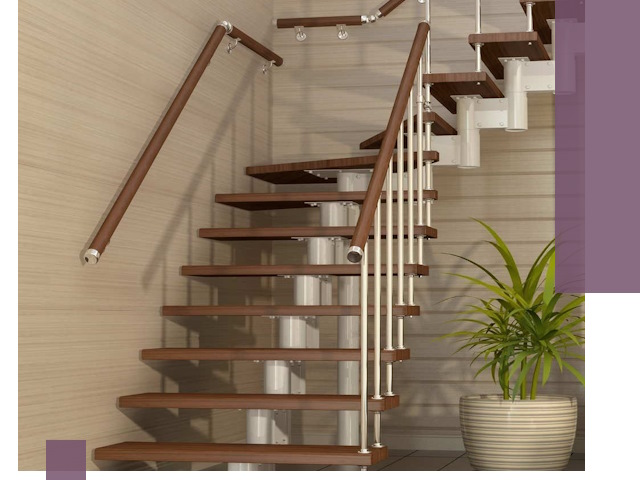 Изготовление модульных лестниц под ключ в Боровичах