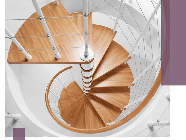 Изготовление винтовых лестниц под ключ в Боровичах