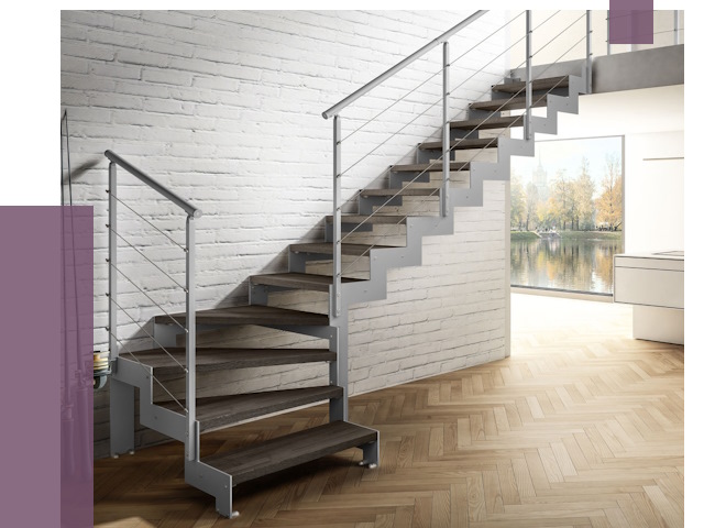 Г-образные лестницы под ключ в Боровичах от 37783 руб. | ПРОЛЁТ-Брв