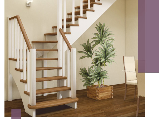 Г-образные лестницы под ключ в Боровичах — изготовление и монтаж