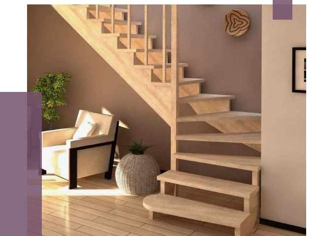 Изготовление Г-образных лестниц в Боровичах от 19283 руб. 