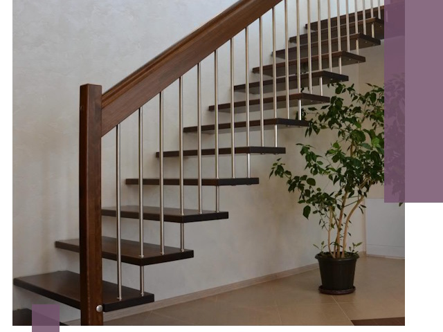 Лестницы на больцах под ключ в Боровичах – изготовление и монтаж