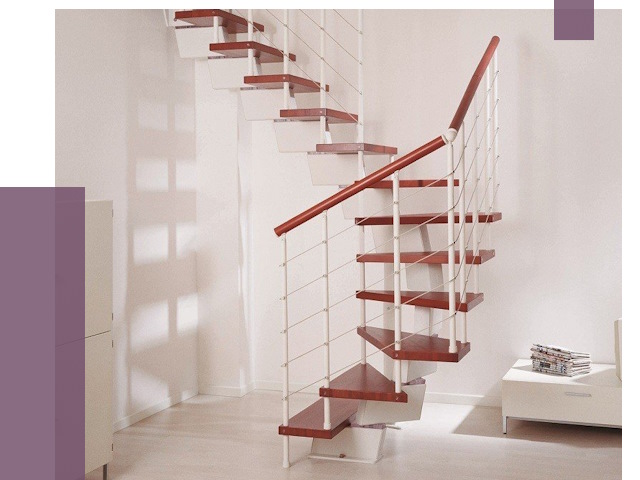 Изготовление лестниц на больцах в Боровичах от 9902 руб. | ПРОЛЁТ-Брв