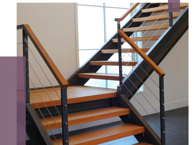 Изготовление лестниц на металлокаркасе в Боровичах от 19283 руб. | ПРОЛЁТ-Брв
