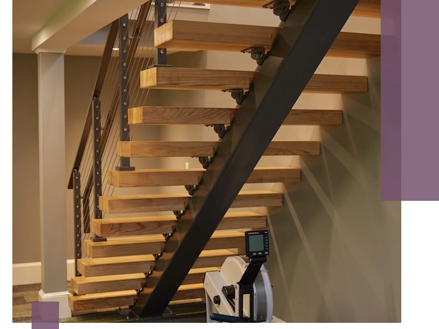 Лестницы на монокосоурах под ключ в Боровичах - изготовление и монтаж