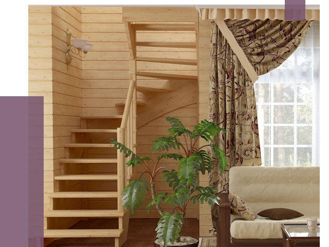 Лестницы для дачи в Боровичах от 77391 руб.  | ПРОЛЁТ-Брв