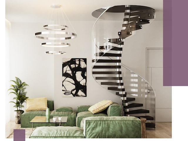 Лестницы для двухуровневой квартиры в Боровичах — изготовление и монтаж