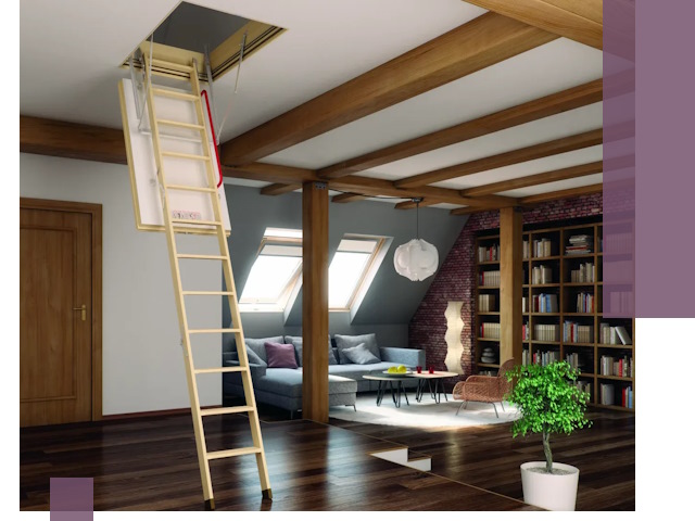 Чердачные лестницы под ключ в Боровичах: изготовление и монтаж