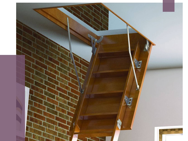 Установка чердачной лестницы в Боровичах от 7974 руб. | ПРОЛЁТ-Брв