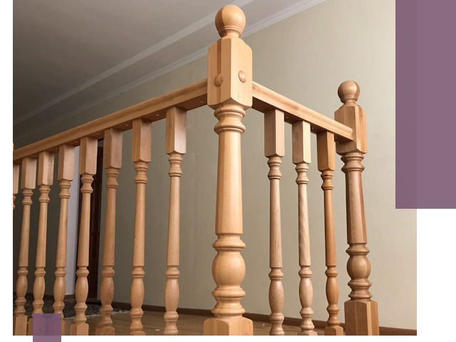 Деревянные перила на заказ в Боровичах: монтаж и изготовление