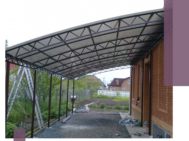 Профессиональный монтаж навесов под ключ в Боровичах