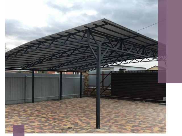 Недорогие навесы под ключ в Боровичах — изготовление и монтаж