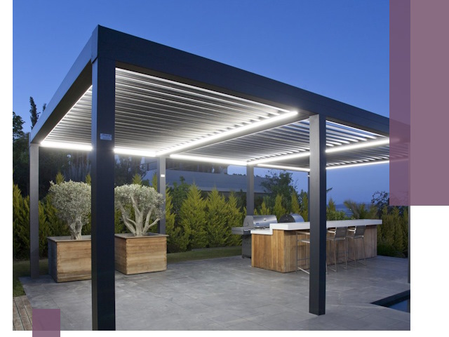 Навесы отдельно стоящие под ключ в Боровичах из металла и поликарбоната