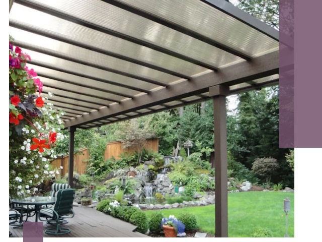 Навесы из поликарбоната под ключ в Боровичах быстро и надёжно