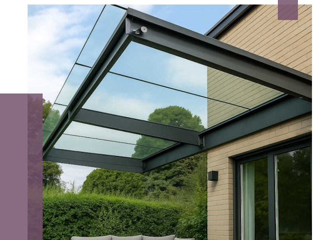 Стеклянные навесы и козырьки в Боровичах от 12508 руб.