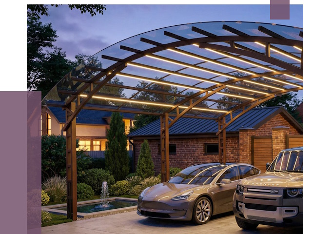 Металлические навесы в Боровичах от 12925 руб. под ключ — ПРОЛЁТ-Брв