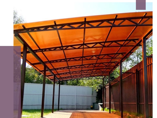 Односкатные навесы под ключ в Боровичах от 13394 руб. 