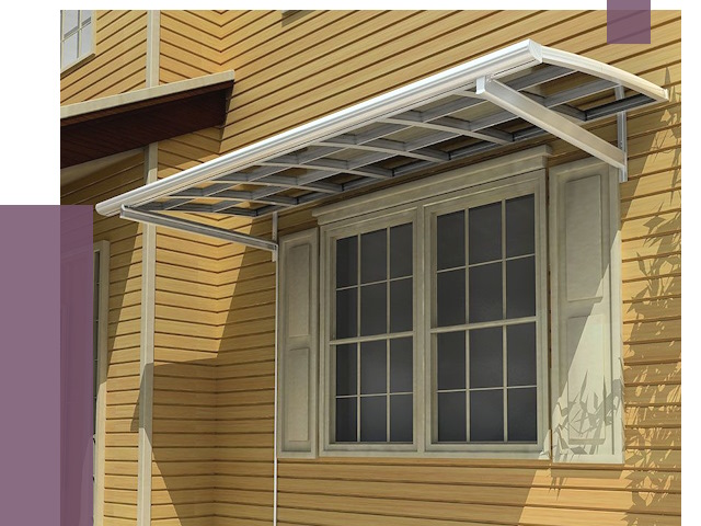 Козырьки над окнами в Боровичах от 7765 руб. — монтаж, покупки | ПРОЛЁТ-Брв