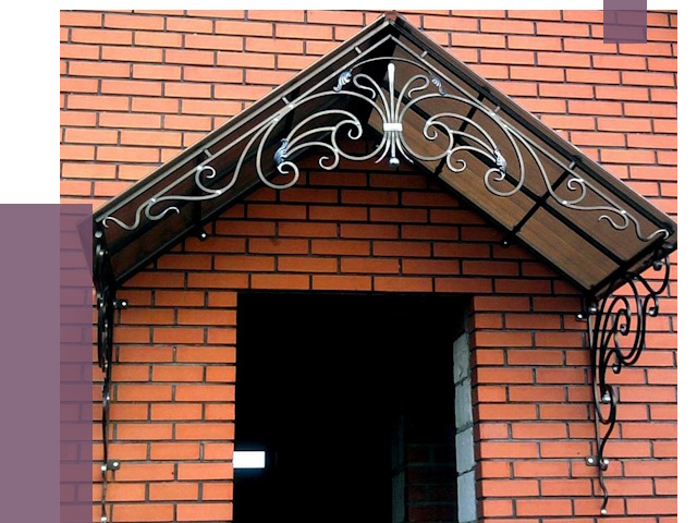 Металлические козырьки в Боровичах от 10892 руб. 