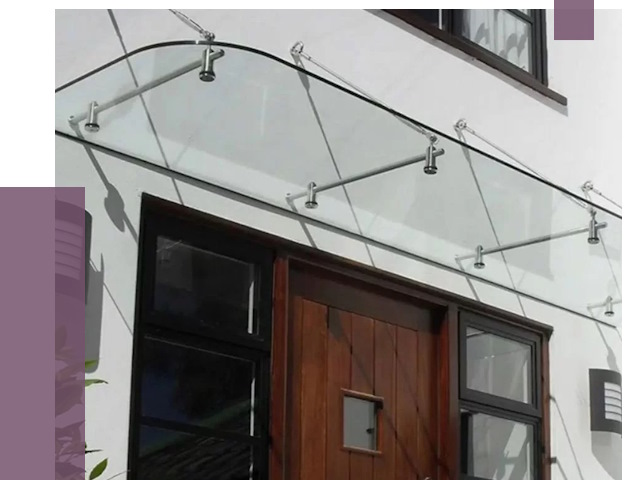 Стеклянные козырьки в Боровичах от 19283 руб. | ПРОЛЁТ-Брв