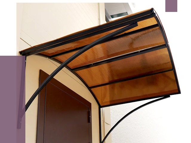 Недорогие козырьки в Боровичах от 7734 руб.  | ПРОЛЁТ-Брв