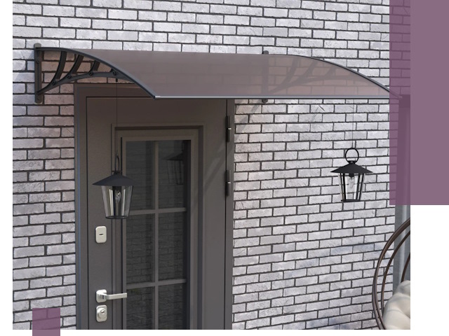 Недорогие козырьки и навесы под ключ в Боровичах