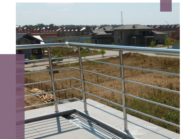 Парапеты из нержавеющей стали в Боровичах от 8130 руб. за м² | ПРОЛЁТ-Брв