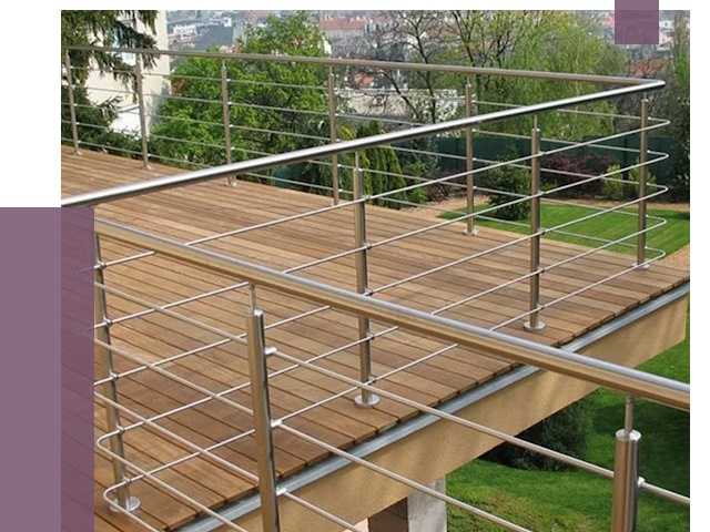 Алюминиевые парапеты в Боровичах под ключ от 7921 руб. 