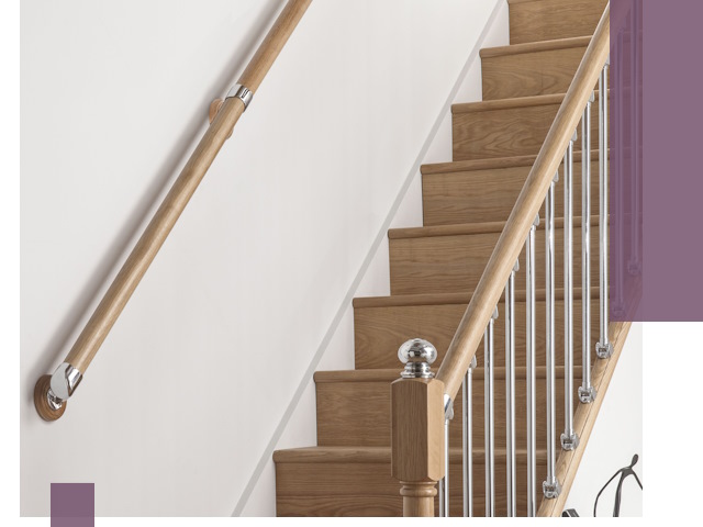 Пристенные поручни из стали и нержавейки под монтаж в Боровичах